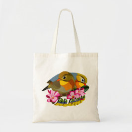 RED-BILLED LEIOTHRIX BIRDS—ALOHA トートバッグ
