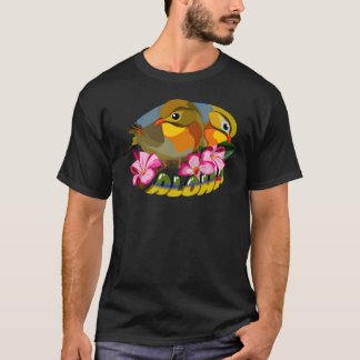 RED-BILLED LEIOTHRIX BIRDS—ALOHA Tシャツ