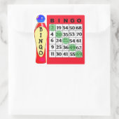 Red BINGOとDauberのスタンプ スクエアシール (バッグ)