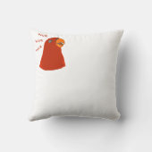 Red birb "GUMI" wuewuewuewuewue.....staring . クッション (裏面)