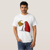 Red birb "GUMIZILLA"wuewuewue... T-Shirt Tシャツ (正面フル)