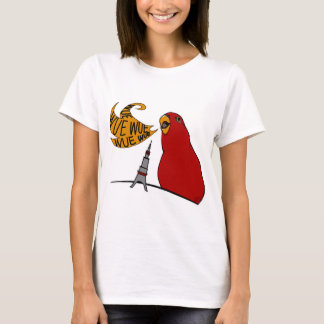 Red birb "GUMIZILLA" wuewuewue... T-Shirt Tシャツ
