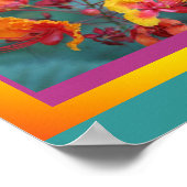 Red Bird of Paradiseポスター ポスター (角)