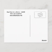 Red Bird on a Fenceはがき ポストカード (裏面)