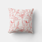Red birds pillow クッション (正面)
