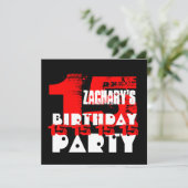 RED BLACK 15th Birthday Party 15歳V07 招待状 (スタンド正面)