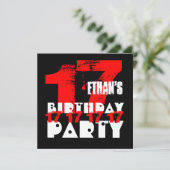 RED BLACK 17th Birthday Party 17歳V09 招待状 (スタンド正面)