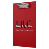 Red Black 3-Letter Logo Monogram clipboard クリップボード (左)