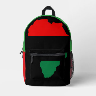 Red Black and Green Backpack プリントバックパック