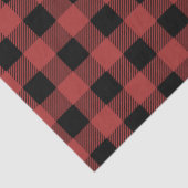 Red Black Buffalo Plaid  Gingham Lumberjack 薄葉紙 (詳細)