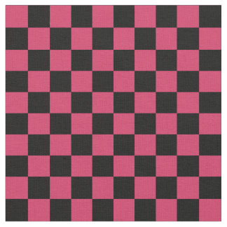 Red & Black Checkerboard ファブリック
