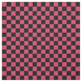 Red & Black Checkerboard ファブリック (見本)
