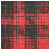  Red Black Crosshatch Buffalo Check ファブリック (見本)