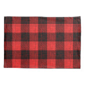  Red Black Crosshatch Buffalo Check 枕カバー (裏面)