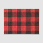  Red Black Crosshatch Buffalo Check 薄葉紙 (正面)