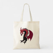 Red Black Dragon Mythical Creature トートバッグ (裏面)