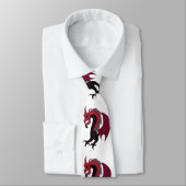 Red Black Dragon Mythical Creature ネクタイ (タイ)