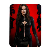 Red Black flexible magnet マグネット (縦)