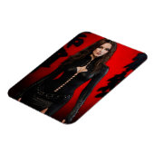 Red Black flexible magnet マグネット (左側)