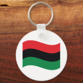 Red, Black & Green Flag キーホルダー (正面)