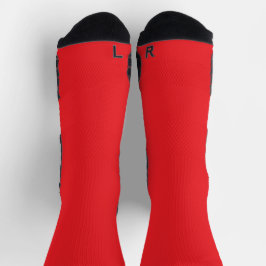 Red & Black Grip Performance Sports Socks ソックス