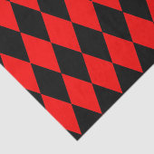 Red Black Harlequin Diamonds Checkers Design  薄葉紙 (詳細)
