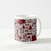 Red & Black Mug コーヒーマグカップ (正面右)