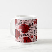 Red & Black Mug コーヒーマグカップ (正面左)