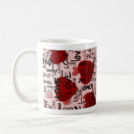 Red & Black Mug コーヒーマグカップ