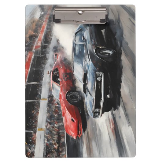 Red & Black Muscle cars  クリップボード (正面)