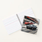 Red & Black Muscle cars  ノートブック (内部)