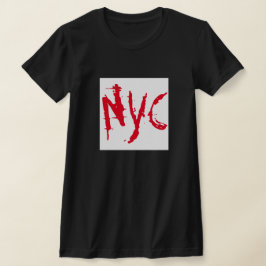 Red Black New York City Shirt, NYC USA City Shirts Tシャツ