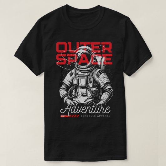 Red & Black Outerspace Vision Tee Tシャツ (デザイン正面)