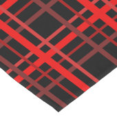 Red & Black Plaid ショートテーブルランナー (コーナー)