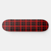 Red & Black Plaid スケートボード (横)
