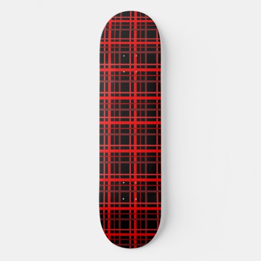 Red & Black Plaid スケートボード (正面)