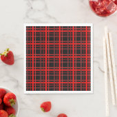 Red & Black Plaid スタンダードランチョンナプキン (インサイチュ)