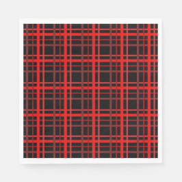 Red & Black Plaid スタンダードランチョンナプキン
