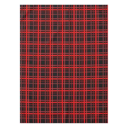 Red & Black Plaid テーブルクロス (正面)