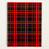 Red & Black Plaid プランナー手帳 (正面)