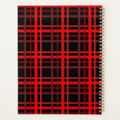 Red & Black Plaid プランナー手帳 (裏面)