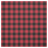 Red & Black Plaid Gingham ファブリック (見本)