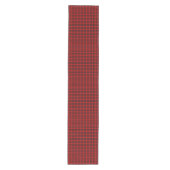 Red Black Plaid Pattern ミディアムテーブルランナー (正面)