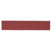 Red Black Plaid Pattern ミディアムテーブルランナー (横)