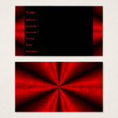 Red Black Rainbow in Leatheroptik名刺 (正面&裏面)