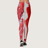 Red&Black Scribble Leggings レギンス (裏面)