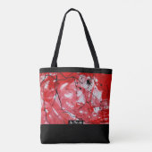 RED&BLACK SCRIBBLE: Tasche トートバッグ (裏面)