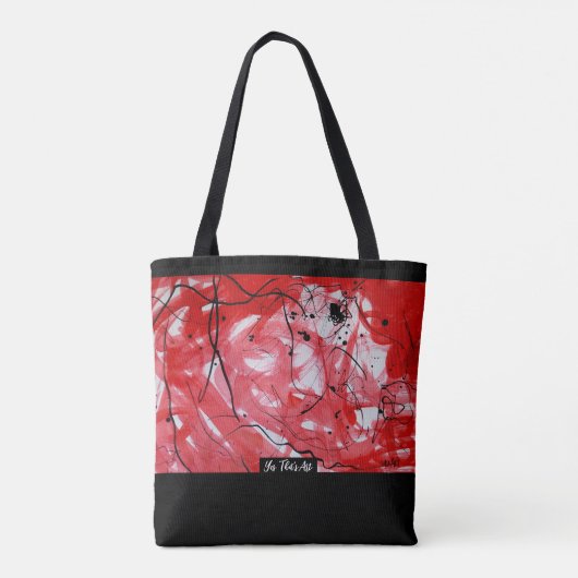 RED&BLACK SCRIBBLE: Tasche トートバッグ (裏面)