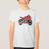 Red Black Sport Motorcycle  トライブレンドＴシャツ (正面)