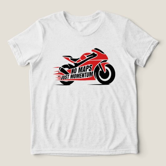 Red Black Sport Motorcycle  トライブレンドＴシャツ (デザイン正面)